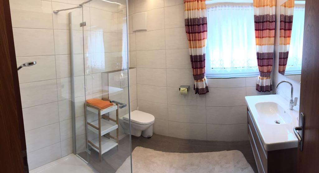 Bad der Ferienwohnung Panoramablick