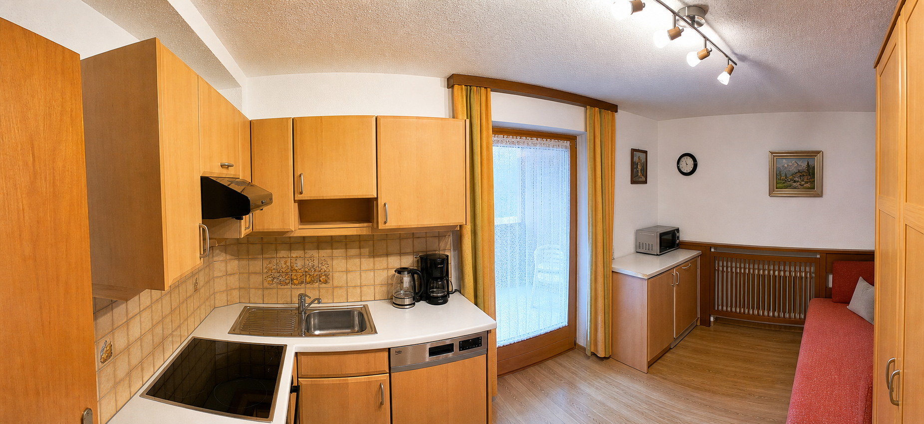 Küche der Ferienwohnung Schweizerhof
