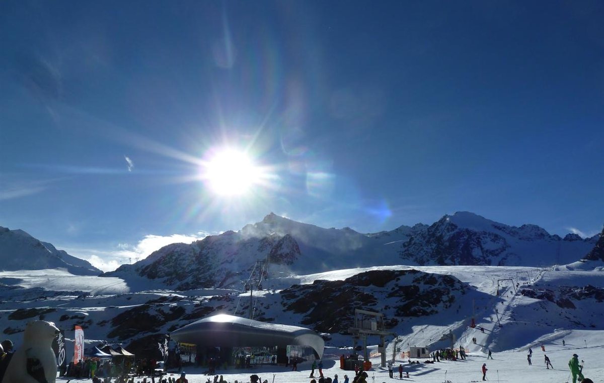 Winterlandschaft bei Hochzeiger und Rifflsee